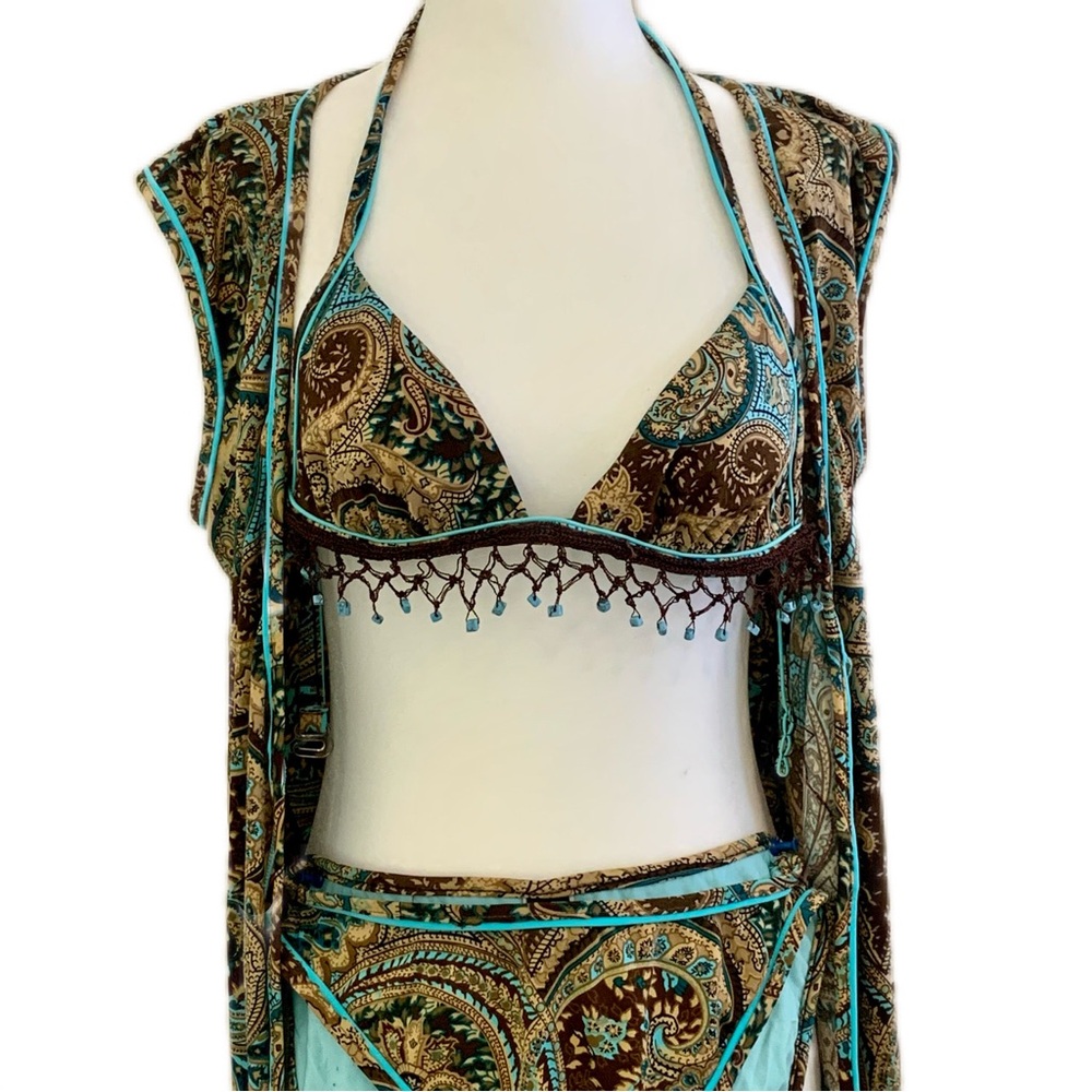 Endless Sun 3 piece paisley bikini set